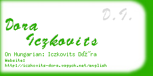 dora iczkovits business card